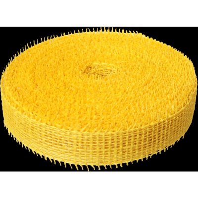 Jutové dekorační pásky 185g/m2, 4cm x 25m - žlutá – Zboží Dáma
