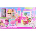 Mattel Barbie herní set restaurace s panenkou – Zboží Mobilmania