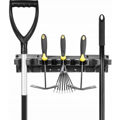 Prosperplast Závěsný držák na násady a nářadí 59,7 x 12,8 x 11,8 cm šedá – Hledejceny.cz