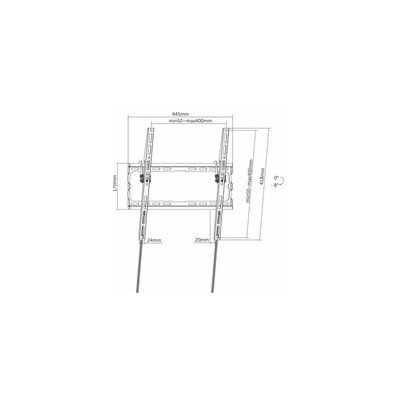MANHATTAN Nástěnný držák TV (32"-70"/max 45kg), natáčecí, low-profile – Zboží Živě