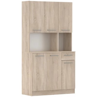 Tempo Kondela Šestidveřový kredenc PELION NEW - dub sonoma – Sleviste.cz