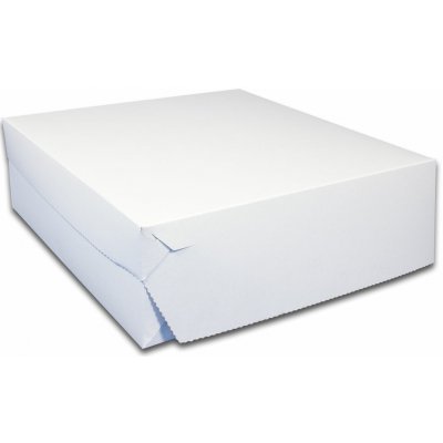 HIT OFFICE Dortová krabice č.35, 35 x 35 x 10 cm - bílo/šedá – Sleviste.cz