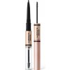 Tužka na obočí Makeup Revolution Laminate Brow Pencil tužka na obočí Ash Brown 2,1 g