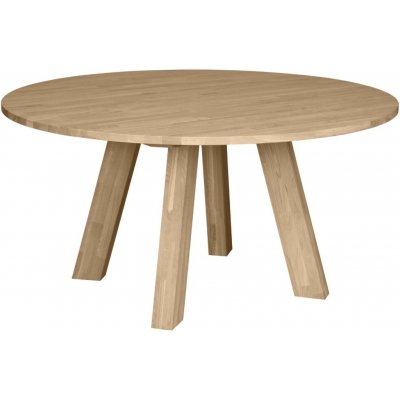 WOOOD Dubový kulatý jídelní stůl Regie II. 150 cm – Sleviste.cz