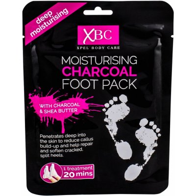 Xpel Body Care Charcoal hydratační ponožky s aktivním uhlím pro ženy 1 ks – Zboží Mobilmania