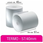 Pokladní kotouček TERMO 57/40mm/bez dutinky – Zboží Živě