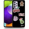 Pouzdro a kryt na mobilní telefon Samsung Picasee silikonové Samsung Galaxy A52 5G Christmas Stickers černé