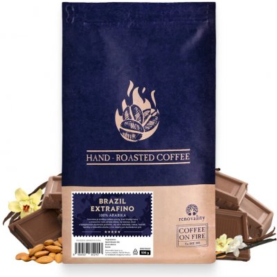 Coffee On Fire Brazil Extrafino 100% Arabica zrnková 1 kg – Hledejceny.cz