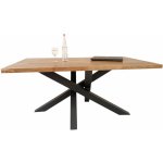 MAJADESIGN JEŽEK dubový MASIV Barva podnože stolu Šedá RAL 7040 Velikost stolu 1000 x 1800 – Sleviste.cz