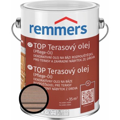 Remmers TOP terasový olej 5 l vodově šedý