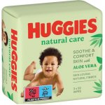 Huggies dětské ubrousky Natural Care Aloe Vera 3 x 56 ks – Sleviste.cz