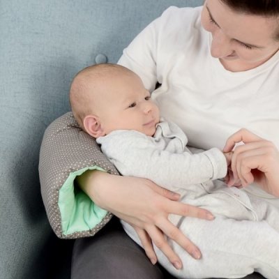 Baby Nellys Kojící polštář Tečky růžovo bílé – Zboží Mobilmania