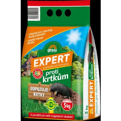 Grass Expert Hnojivo na trávník proti krtkům - 5 kg