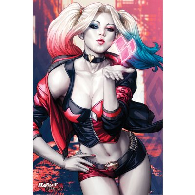 Plakát, Obraz - Batman - Harley Quinn Kiss, (61 x 91.5 cm) – Zboží Mobilmania