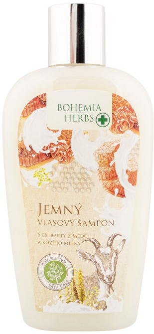 Bohemia Herbs šampon na vlasy Med a Kozí mléko 250 ml