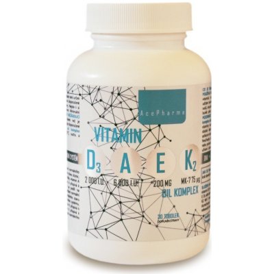 AcePharma Vitamin D3-A-E-K2 oil komplex 30 tobolek – Hledejceny.cz