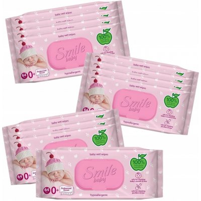 Smile Baby Ultrasoft Vlhčené Ubrousky Pro Miminka Karton 12 x 64 ks – Hledejceny.cz