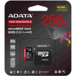 Adata MicroSDXC 256GB High Endurance AUSDX256GUI3V30SHA2-RA1 – Zboží Živě