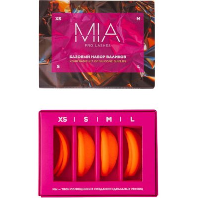 Mia Pro Lashes silikonové natáčky na lash lifting oranžové Velikost: XS – Zboží Dáma