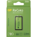 GP Recyko 6F22 9V 200 mAh 1ks 1032521020 – Zboží Živě