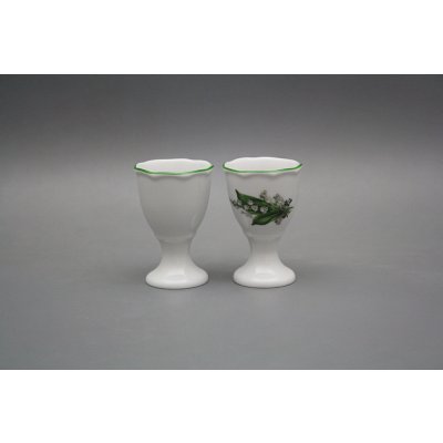 Bohemia porcelán 1987 kalíšek na vejce rokoko konvalinky zl – Zboží Dáma