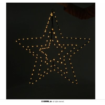 Guirma Vánoční trojitá svítící hvězda 58 cm 142 LED