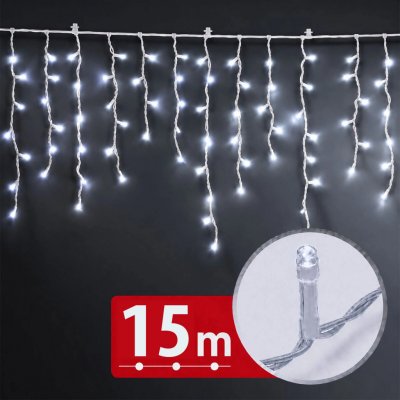 Phenom LED světelný závěs 15 m se 600 LED ve studené bílé – Hledejceny.cz