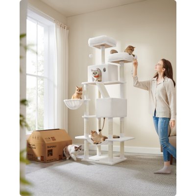 Feandrea škrabadlo bílé 60 x 50 x 206 cm – Hledejceny.cz