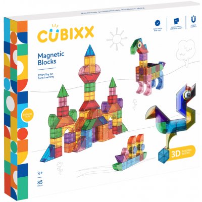 Cubixx Magnetické kostky Creative Pack 85 ks – Zboží Mobilmania
