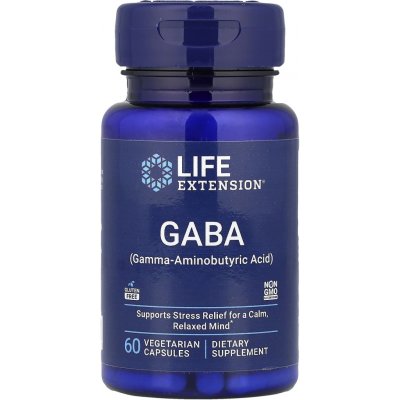 Life Extension GABA 100 mg 60 rostlinných kapslí – Hledejceny.cz