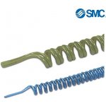 SMC 8/12 TCU*-X6 SPIRÁLOVÁ PU HADICE - 1-žilová, 8 Bar, Lc=2.250+(200) mm, *D10/6,5 mm, černá, 45 závitů – Sleviste.cz