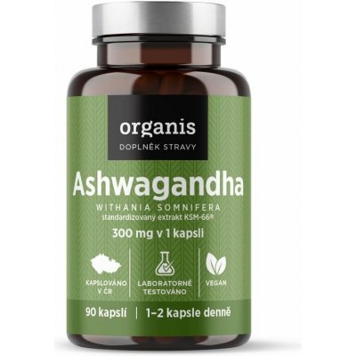 Organis Ashwagandha 300mg 60 kapslí – Hledejceny.cz