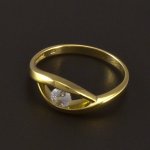 Goldstore Zlatý jednoduchý prsten 1.19.PS003418 – Sleviste.cz