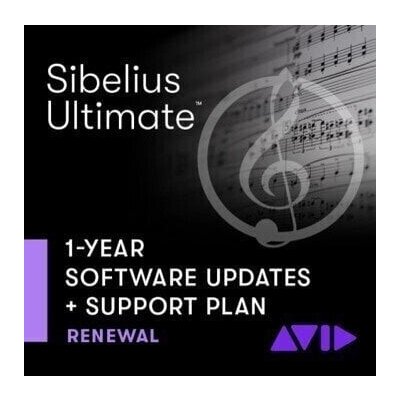 AVID Sibelius Ultimate 1Y Updates+Support Renewal – Zboží Živě