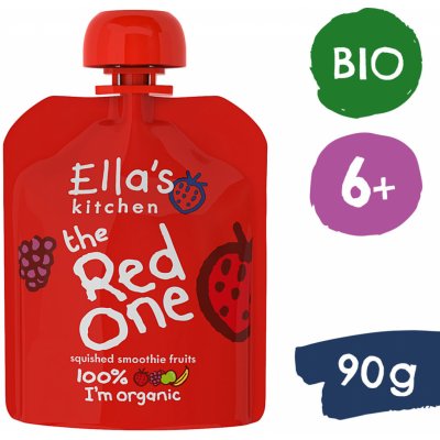 Ella's Kitchen BIO RED ONE ovocné pyré s jahodami 90 g – Hledejceny.cz