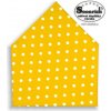 Šátek Soonrich bavlněný šátek puntíkovaný na žluté bsp045