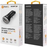 Nabíječka do auta ALIGATOR s 2xUSB výstupem, 3.4A, smart IC, black