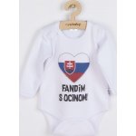 NEW BABY Body s potiskem New Baby Fandím s ocinom bílé – Zboží Dáma