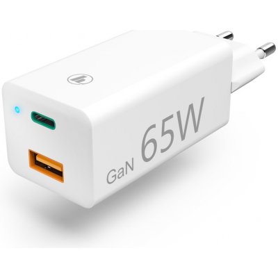 Hama síťová USB nabíječka GaN, USB-C + USB-A, Power Delivery 65 W (210592-18)