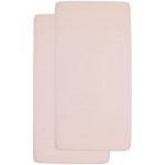 Meyco Prostěradlo Jersey Fitted Sheet 2 ks Soft Pink 60x120 – Hledejceny.cz