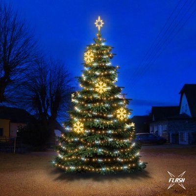DECOLED LED světelná sada na vánoční stromy vysoké 6-8 m teplá bílá s Flash dekory EFD02W – Hledejceny.cz