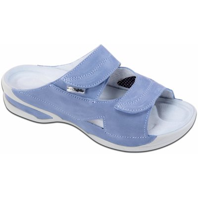 Pantofle LUCY halux zdravotní obuv dámská pro vybočené palce modrá – Zboží Mobilmania