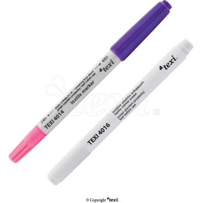 Mizící fix na textil růžová + fialová a zmizík TEXI 4081 – Sleviste.cz