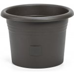 Plastia Samozavlažovací květináč Narza 25 cm antracit – Sleviste.cz