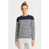 Dámská Trička GANT STRIPED LS T-SHIRT modrá