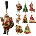 KOOPMAN Závěsná dekorace - vánoční retro motivy 10 cm, mix /1ks – Hledejceny.cz