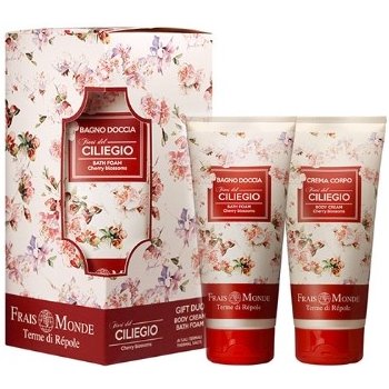 Frais Monde Cherry Blossoms tělový krém 200 ml + pěna do koupele 200 ml dárková sada