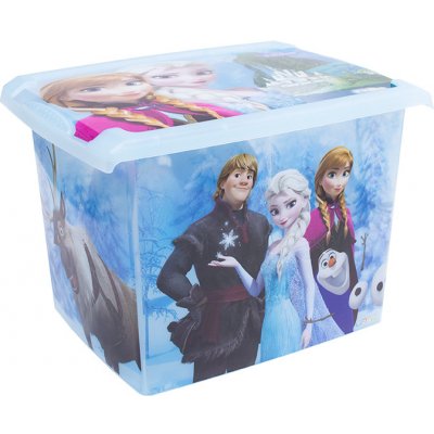 OKT Fashion Plastový box Frozen 20 l 39 x 29 x 27 cm průhledná – Zboží Mobilmania