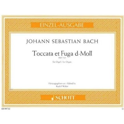 Johann Sebastian Bach Toccata Et Fuga D-Moll noty na varhany – Hledejceny.cz