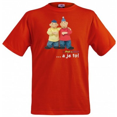 tričko Pat a Mat červená – Zboží Dáma